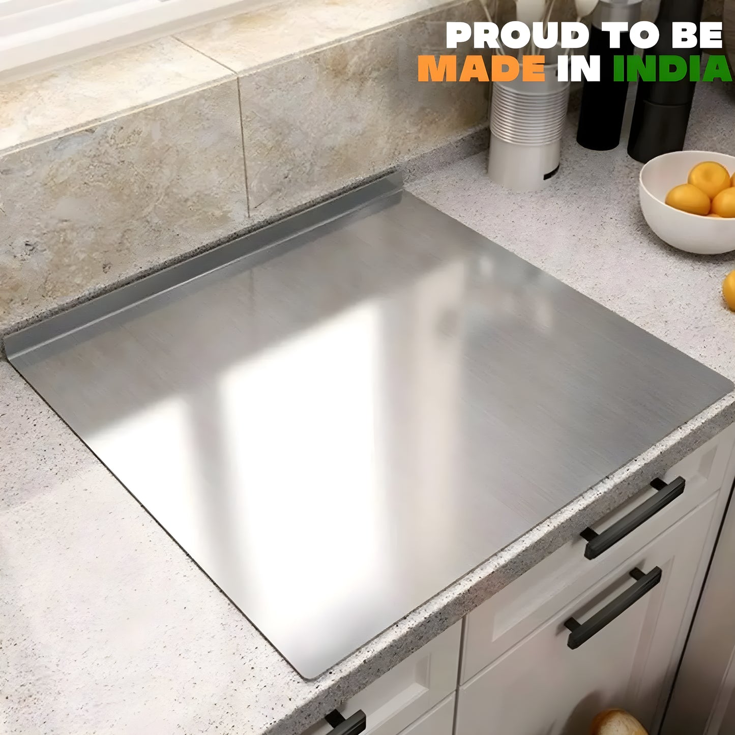 ChefChop™ Stainless Steel Chopping Board (35x31cm)