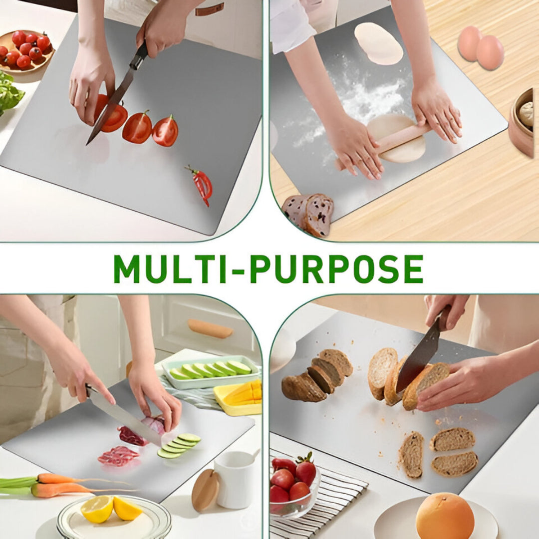 ChefChop™ Stainless Steel Chopping Board (35x31cm)