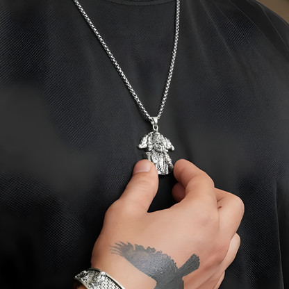 5-Mukhi Hanuman Kada & Pendant Set With Chain