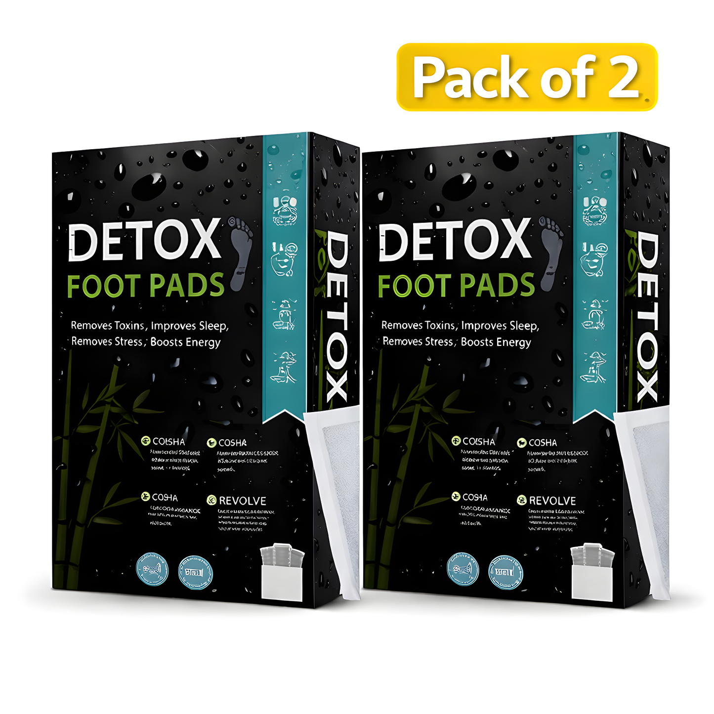 DetoxiZen Deep Cleansing Detox Foot Pads - Buy 1 Get 1 Free