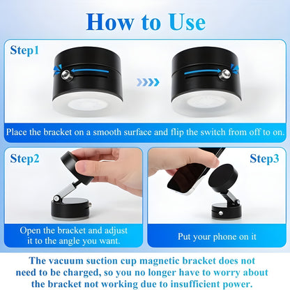 Vacuum Magnetic Suction Phone Holder