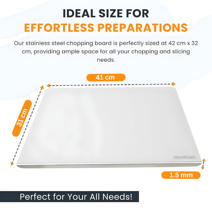 ChefChop™ Stainless Steel Chopping Board (35x31cm)