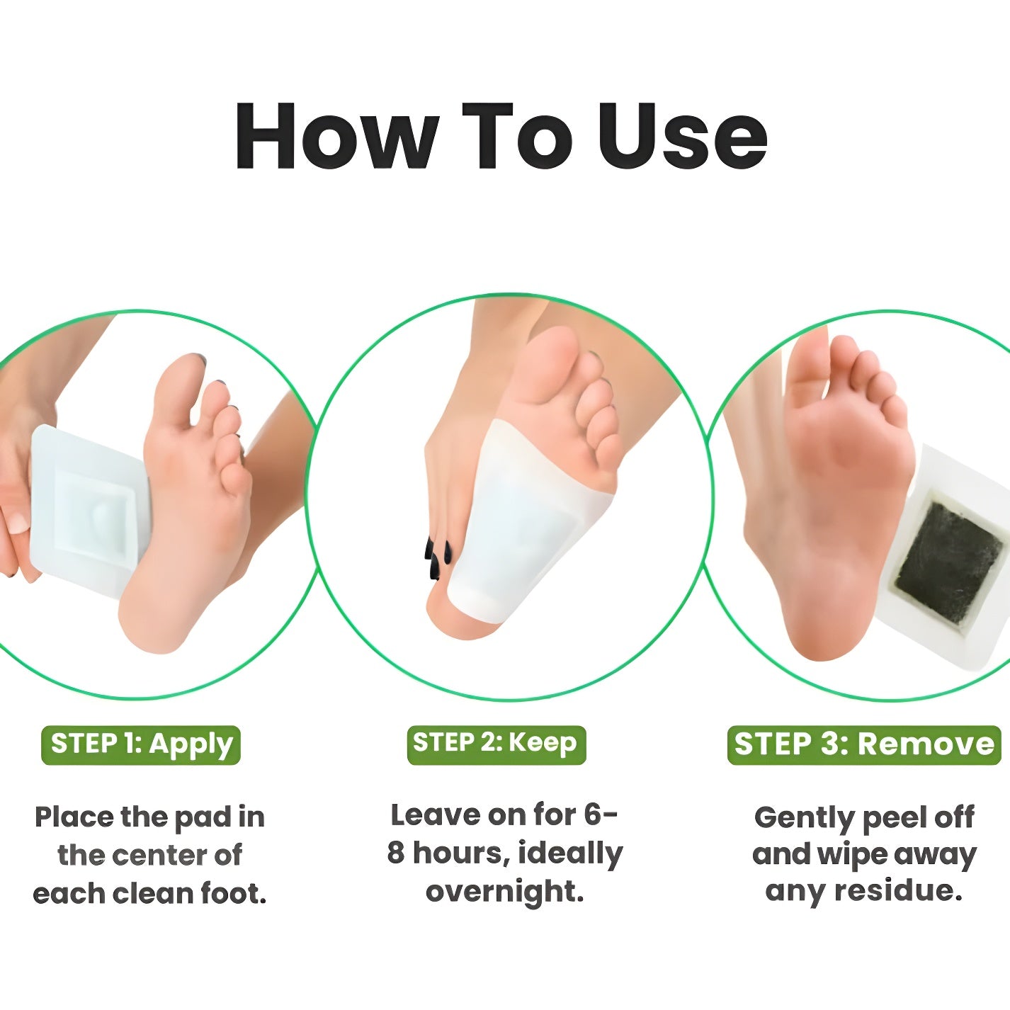 DetoxiZen Deep Cleansing Detox Foot Pads - Buy 1 Get 1 Free
